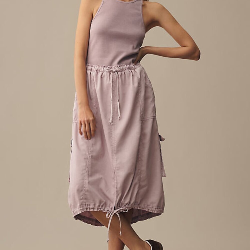 NEW DAILY PRACTICE BY ANTHROPOLOGIE Be Bold Racerback Twofer Dress Size XXS - Picture 3 of 6